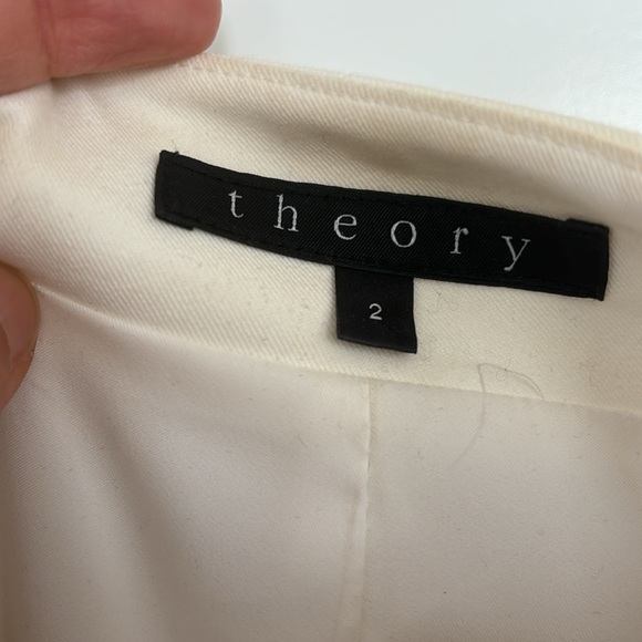 Theory Kacela Checklist Jacket in off-white - Picture 9 of 13